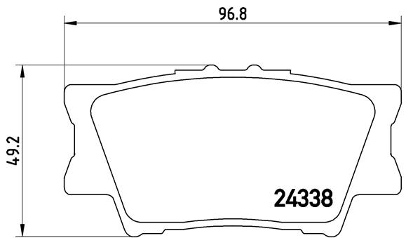 A.B.S. P 83 089 BREMBO Bremsbelagsatz, Scheibenbremse